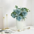 thumbnail image 1 of EWASWON Faux Chrysanthemum Silk Flowers, Single Stem Real Touch Fake Flowers for Wedding Home Decor, Sky Blue Artificial Flower Arrangement Photography Prop, 11.5 Inch, 1 of 6
