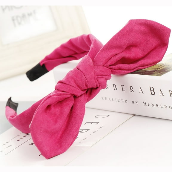 EWASWON Hair Bands for Women, Fashion Bow Knot Hairband Women Hair Hoop Sweet Girls Suede Headband