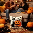 thumbnail image 1 of EWASWON Halloween Pillow Covers 18x18 Ghost Pumpkin Throw Pillows Soft Fall Decor Cushion Cases for Sofa Bedroom, 1 of 7