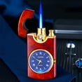 thumbnail image 1 of EWASWON Novelty Lighter Watch with Metal Windproof Refillable Jet Flame, Creative Pocket Watch Design Lighter for Men, Cool Gadgets Gifts for Him Camping Gear, 1 of 6