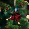 thumbnail image 1 of EWASWON Red Christmas Bells Small Hanging Pendant - Christmas Tree Decor, Durable Holiday Home Ornament Gift for Xmas Decorations, 1 of 6