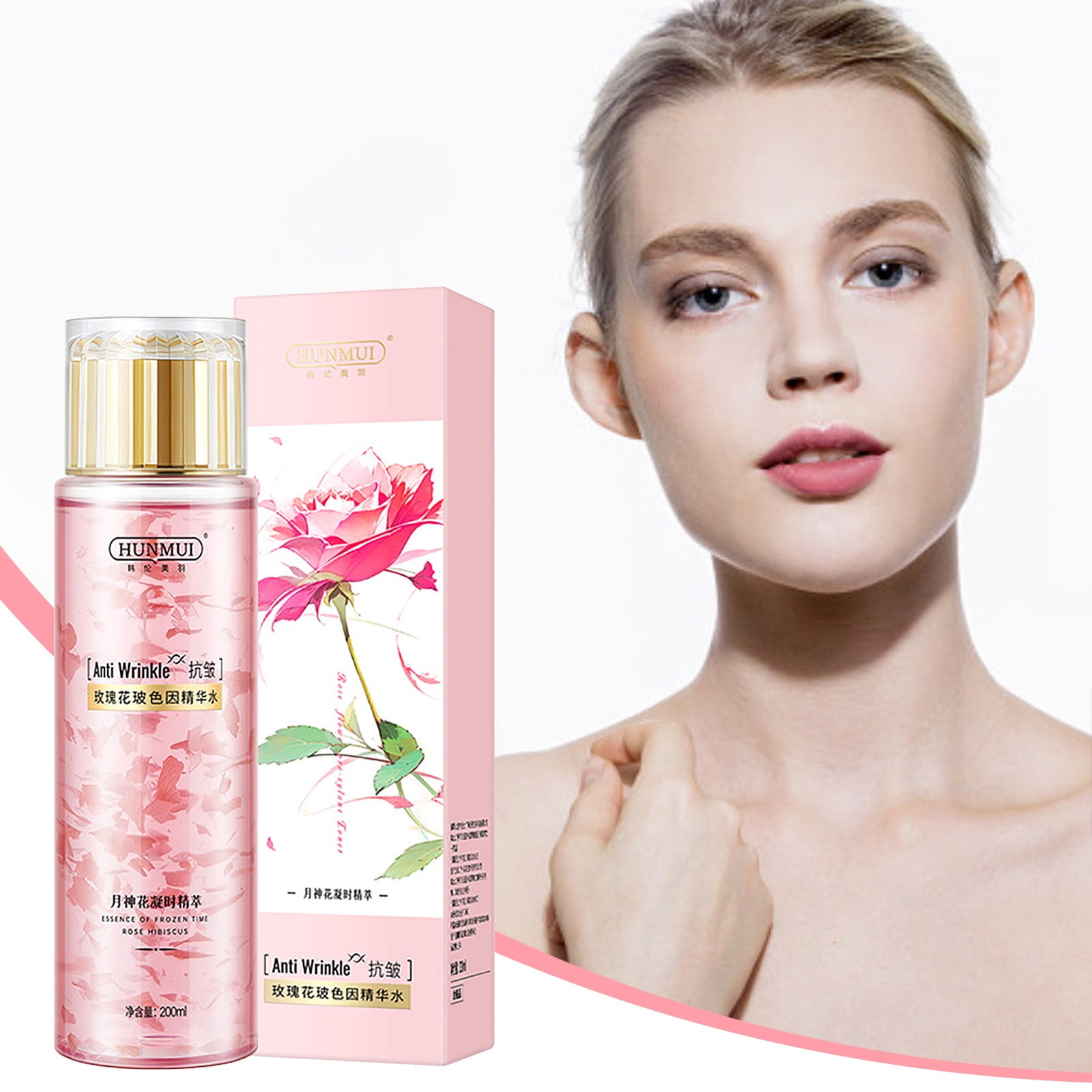 EWASWON Rose Glass Color Essence Water Temperature And Refreshing Moisturizing