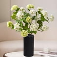 thumbnail image 1 of EWASWON Shatterproof Plastic Modern Vase Small Decorative Vase for Bookshelf Mantel Coffee Table Tabletop Centerpiece Home Decor - Black 7.9 Inch, 1 of 6