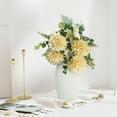 thumbnail image 1 of EWASWON Silk Flowers Fake Flowers Chrysanthemum, 11.4 In Yellow Polyester Artificial Flower for Home Decor Wedding Centerpieces, 1 of 6
