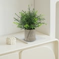 thumbnail image 1 of EWASWON Small Artificial Potted Plant, Realistic Fake Plant for Home Office Desk Decor, Maintenance-Free Faux Potted Greenery, Green Tabletop Centerpiece, 1 of 6