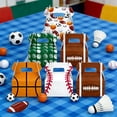 thumbnail image 1 of EWASWON Sports Party Favor Boxes 6 Pack - Multicolor Paper Candy Containers for Game Day, Soccer Team Snacks, Birthday Goodie Bags & Treats, 1 of 6