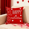 thumbnail image 1 of EWASWON Valentine's Day Cushion Cover 45x45cm - Double-Sided Printed Cute Red Teddy Bear Plaid Soft Cloth Pillowcase for Sofa Bedroom Home Decor, 1PC, 1 of 6