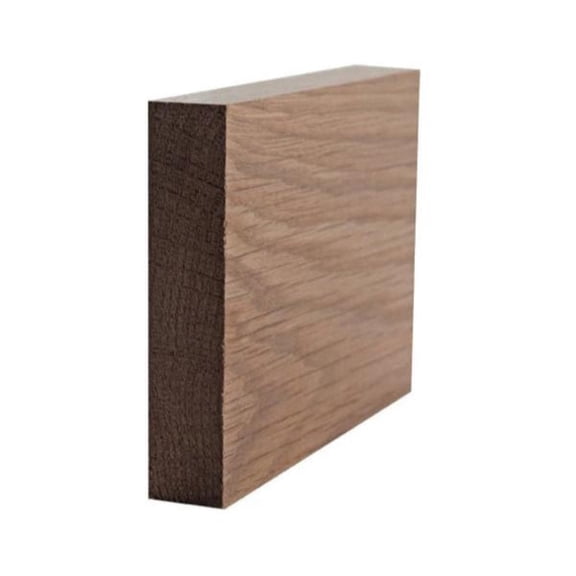 EWBB52 Square edge 3-1/2" Tall x 3/4" Baseboard Moulding. Unfinished