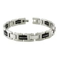 thumbnail image 1 of EWC B32238 Two-Tone Stainless Steel Rubber Inlay with Beveled Links, 1 of 1