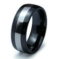thumbnail image 1 of EWC R40021-110 Ceramic with Sterling Silver Inlay - Size 11, 1 of 1