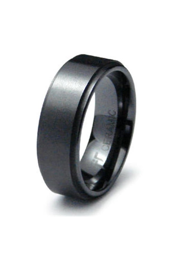 R40022-090 Ceramic Ring High Polish-Satin Finish - Size 9