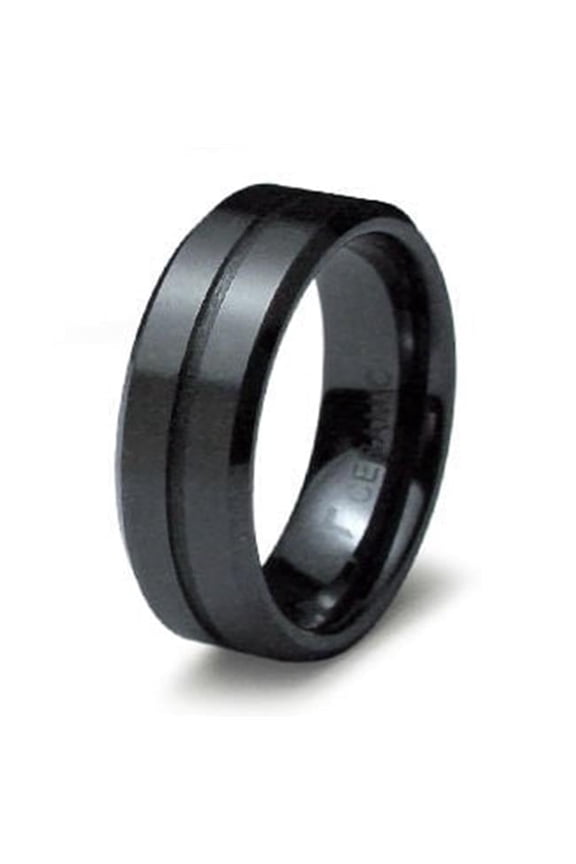 R40024-110 Ceramic Ring High Polish-Satin Finish - Size 11