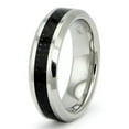 thumbnail image 1 of EWC R60010-115 Cobalt Chrome Ring with Black Carbon Fiber Inlay - Size 11.5, 1 of 1
