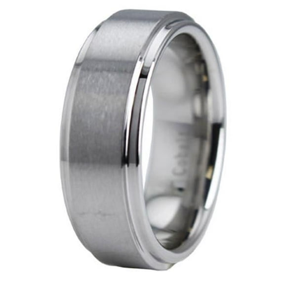 EWC R60060-100 Cobalt Chrome Ring with Step Down Edge - Size 10