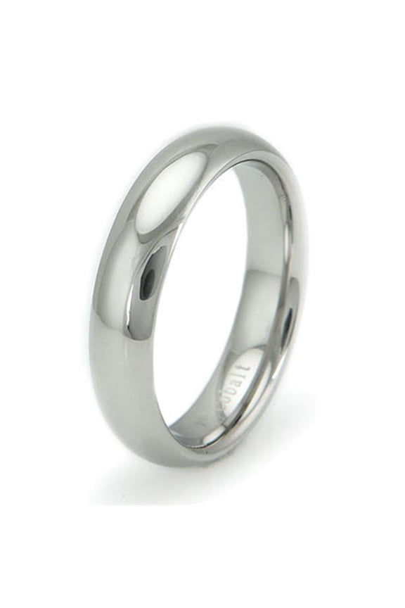 R60061-120 Cobalt Chrome Classic Dome Ring - Size 12