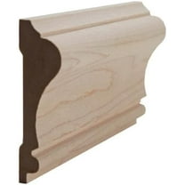 EWCH11 Colonial Chair Rail 2-3/4" Tall x 3/4" Trim Moulding. Unfinished, Maple, 94"