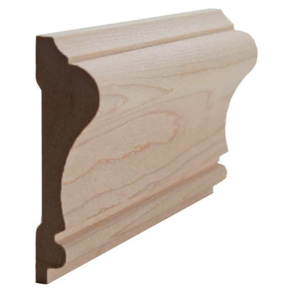 EWCH11 Colonial Chair Rail 2-3/4" Tall x 3/4" Trim Moulding. Unfinished, Maple, 94"