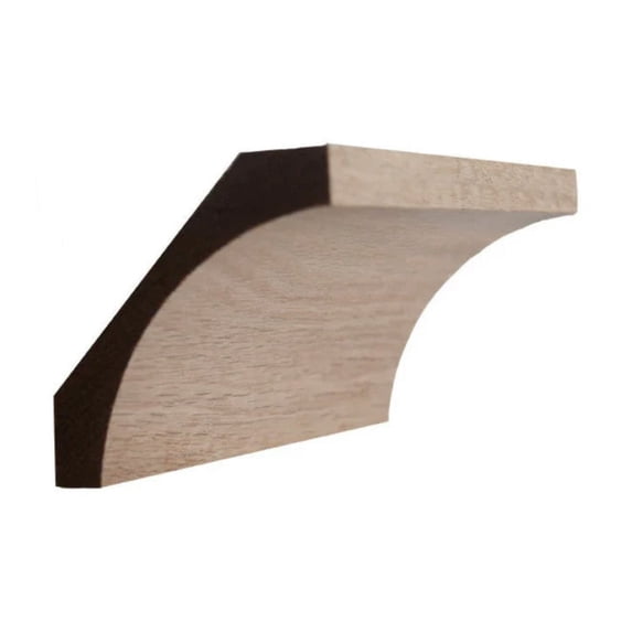 EWCR40 Cove Crown 3/4" x 3-3/4" Unfinished 2-5/8" High x 2-1/2" Deep