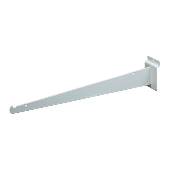 EWH-14KB Knife Bracket - White - 14 in. - Straight Design for Versatile Shelving
