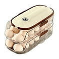 EWODOS Automatic Rolling Egg Box for Refrigerator 1/2/3 Tiers Fridge