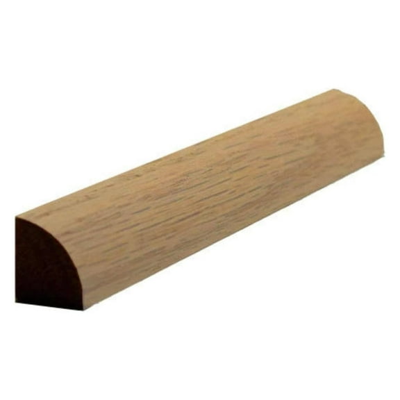EWQR11 Quarter Round 1/2" x 1/2" Moulding Trim. Unfinished, Red Oak, 94"
