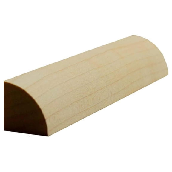 EWQR12 Quarter Round 3/4" x 3/4" Moulding Trim. Unfinished, Maple, 94"