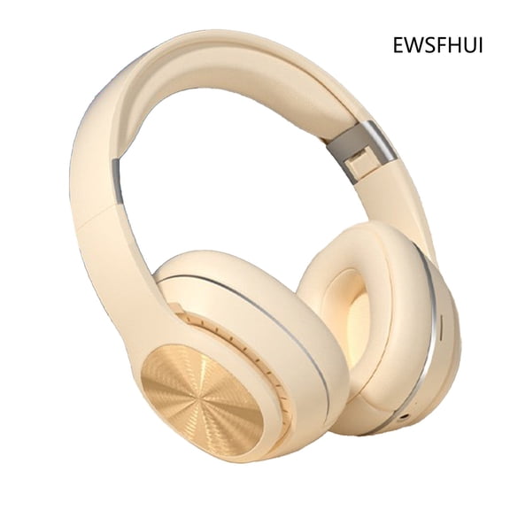 EWSFHUI Head Mounted Wired and Wireless Double Mode Foldable Soft Headband Low Latency High Battery 5.3 Sports Gaming Bluetooth Headphones Earphones