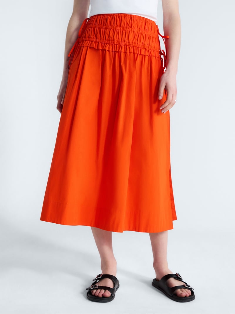 Free Assembly Women's and Women's Plus Smocked Drawstring Cotton