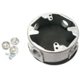 thumbnail image 1 of EX-5 GRAY - ELECTRICAL BOX 4INCH ROUND WP 1.5IN DEEP 4 O/LET W/0.5IN HOLE, 1 of 1