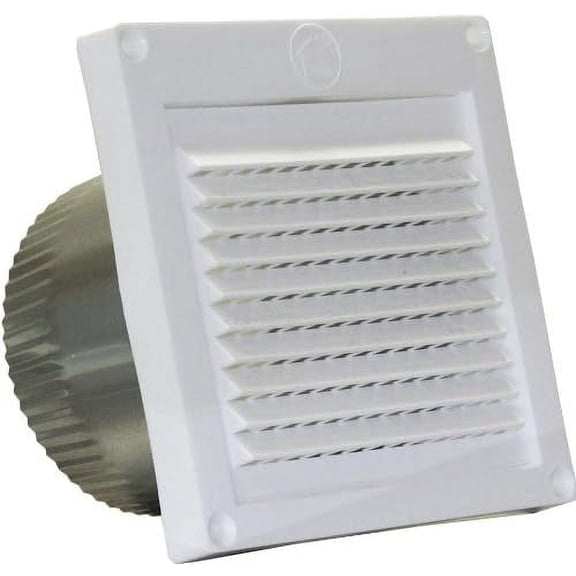 EX-EVML 04 4-Inch Diameter Micro Louver Eave Vent, White