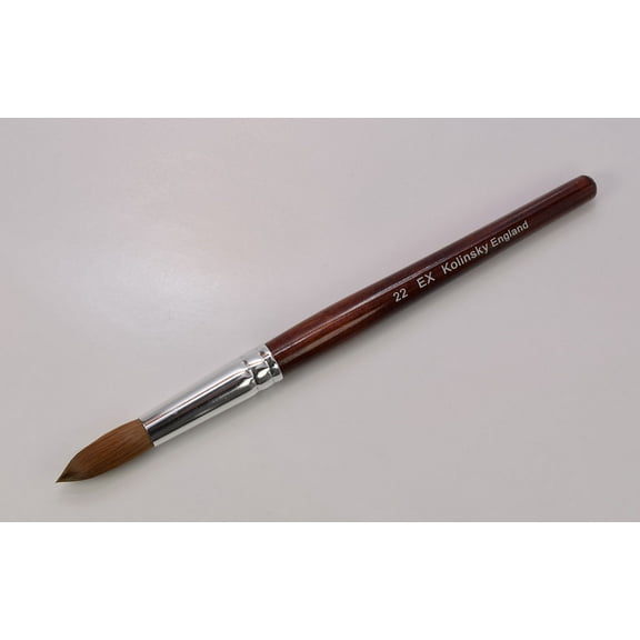 EX Kolinsky Acrylic Nail Brush for Acrylic Powder Manicure Pedicure - Size #22