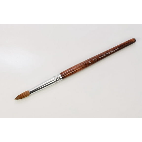 EX Kolinsky Acrylic Nail Brush for Acrylic Powder Manicure Pedicure - Size #8