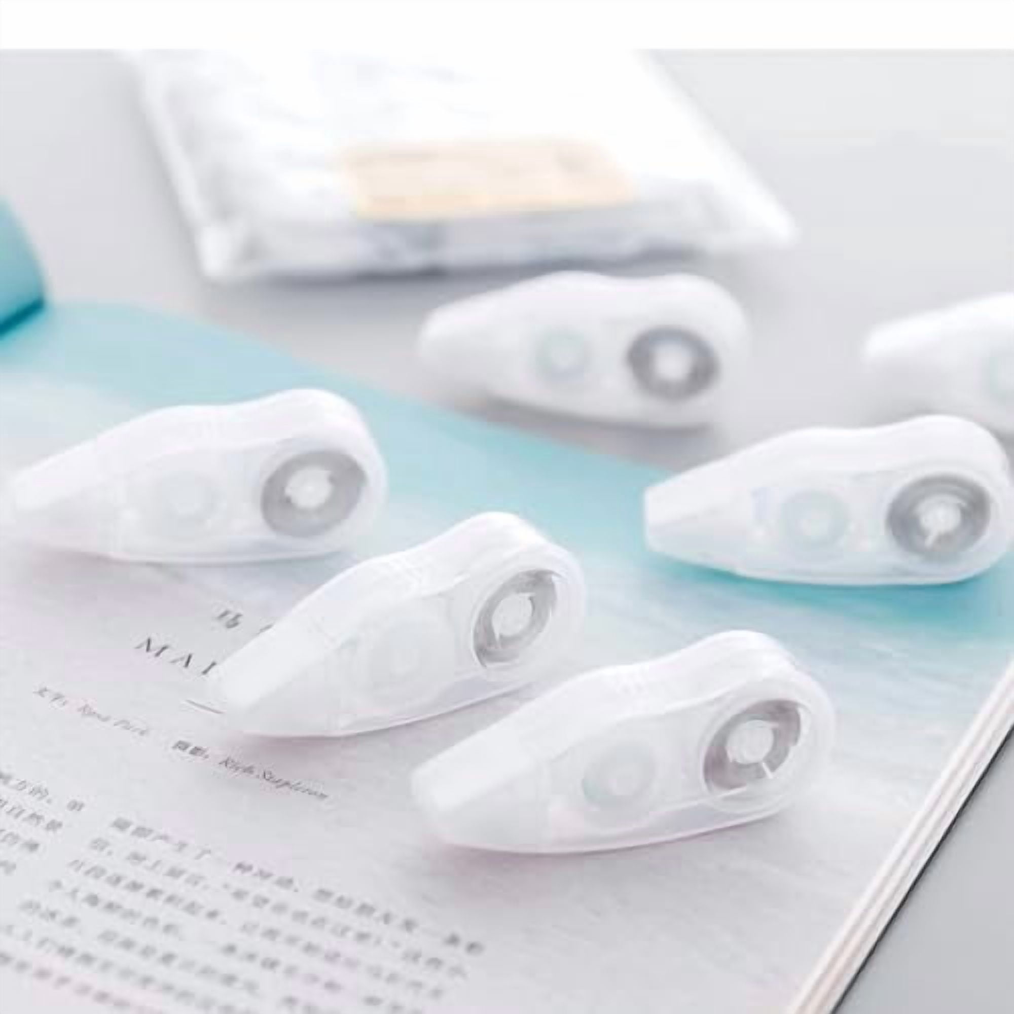 EXCEART 30 Pcs White Gaffers Tape Correction Tape White Out Correction Pens Tape Eraser White Out Tape Wipe Out Tape White Gaffer Tape White Out Correcting Tape Dot Tape Mini Milk Office