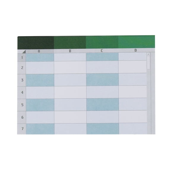 Spreadsheet Sticky Notes, Novelty Memo Pad, 50 Sheets