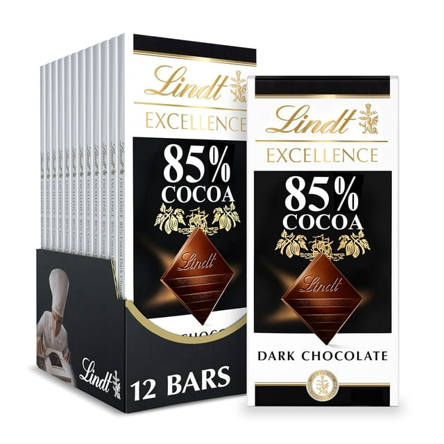 EXCELLENCE 85 Cocoa Dark Chocolate Bar, Chocolate Candy for Holidays