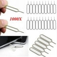 EXCIXING 1000Pcs Sim Card Tray Ejector Eject Pin for Key Removal Tool
