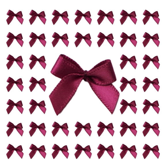 EXCIXING 200 Pcs Small Ribbon Bows Bowknot for Sewing Scrapbooking Wedding and Gift