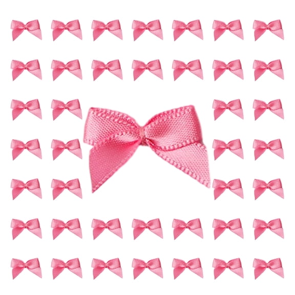 EXCIXING 200 Pcs Small Ribbon Bows Bowknot for Sewing Scrapbooking Wedding and Gift