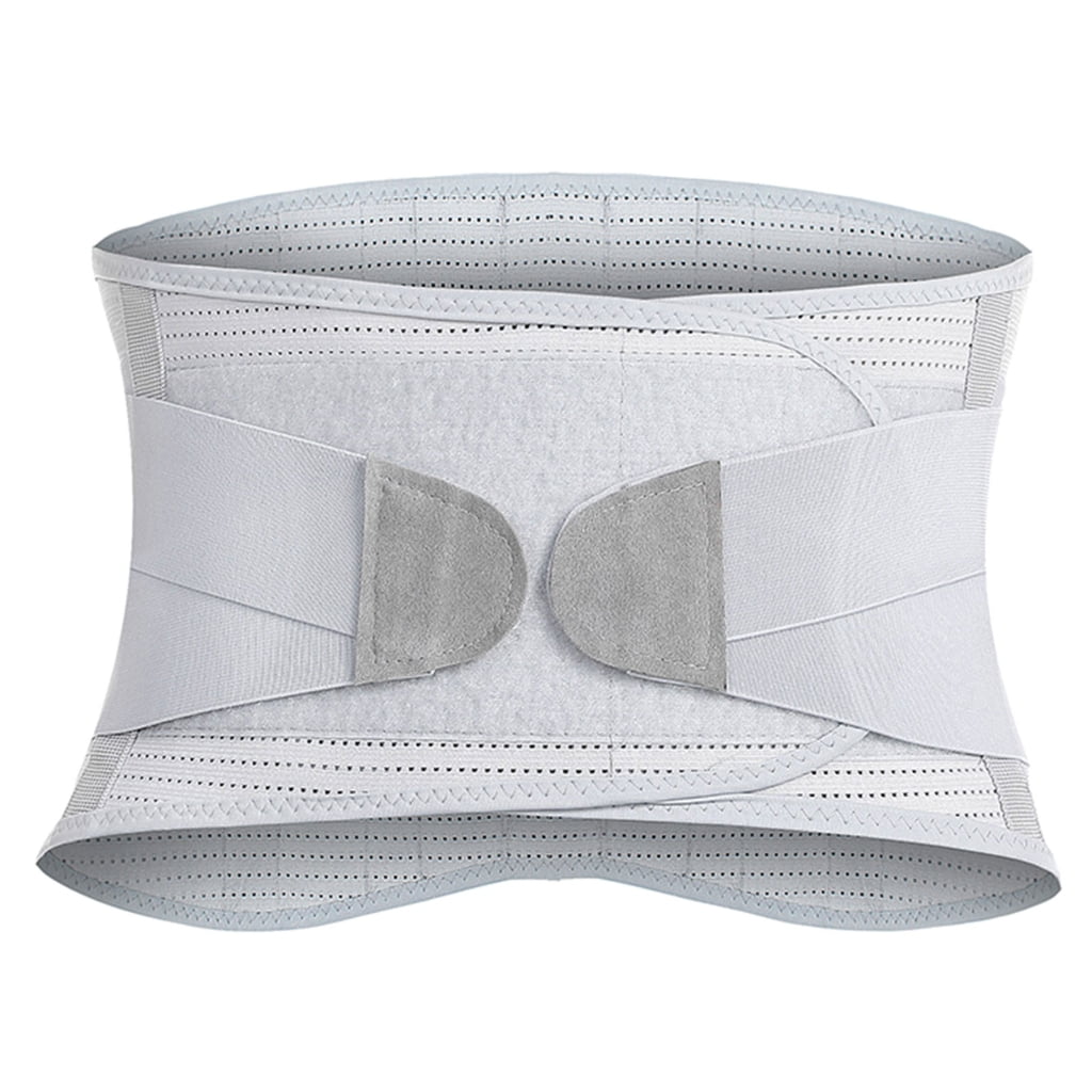 EXCIXING Adjustable 4 Stays Lumbar Support Belt Back Brace for Lower