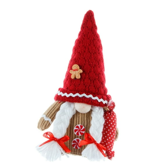 EXCIXING Christmas Gingerbreads Man Gnomes Plush Dolls Decoration for Seasonal Display