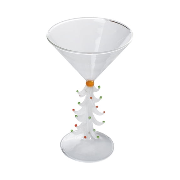 EXCIXING Christmas Tree Glass for Cocktails Martinis Drinkware Cup for Home Gatherings
