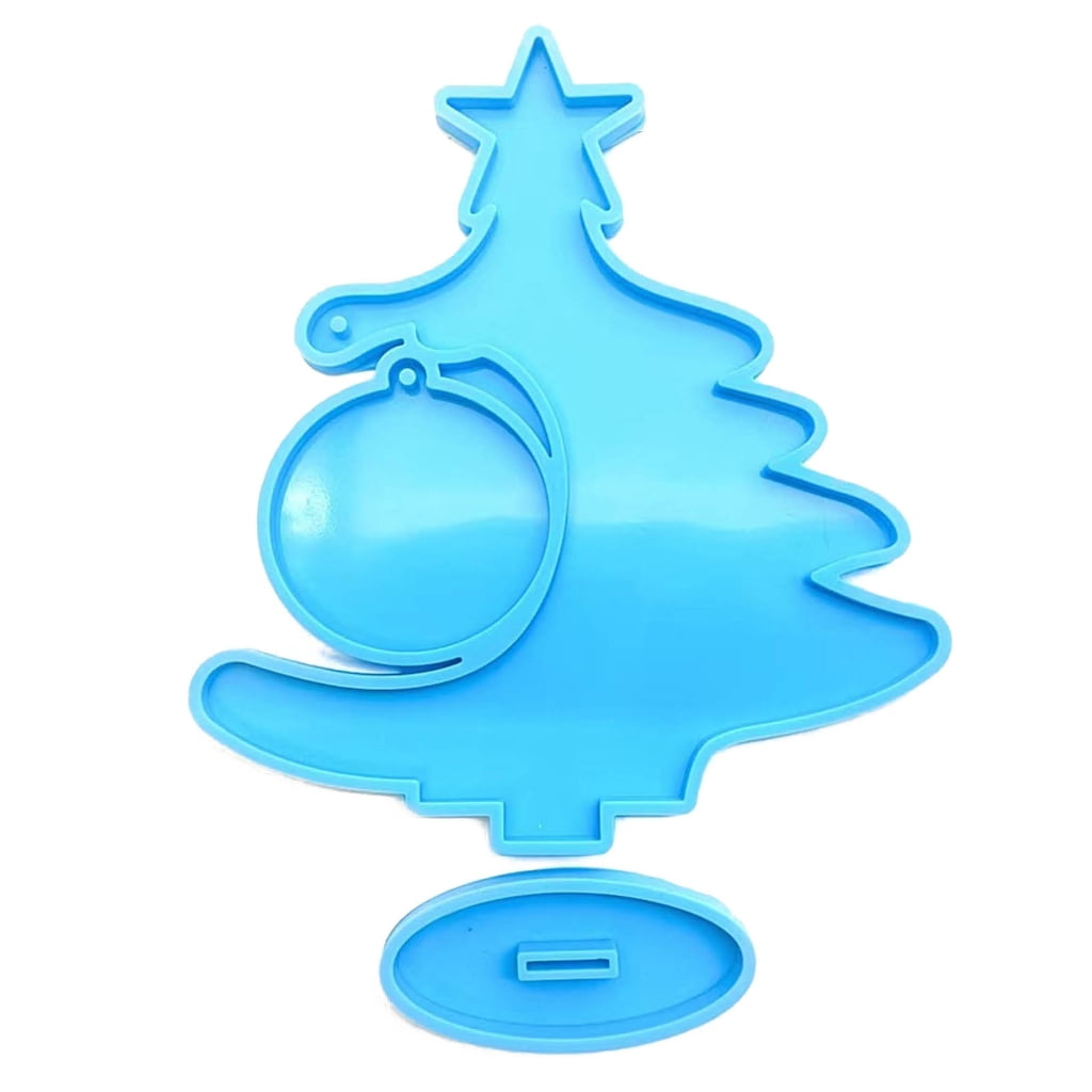 EXCIXING Christmas Tree Silicone Mold Epoxy Resin Mold Table Ornament Making Tool
