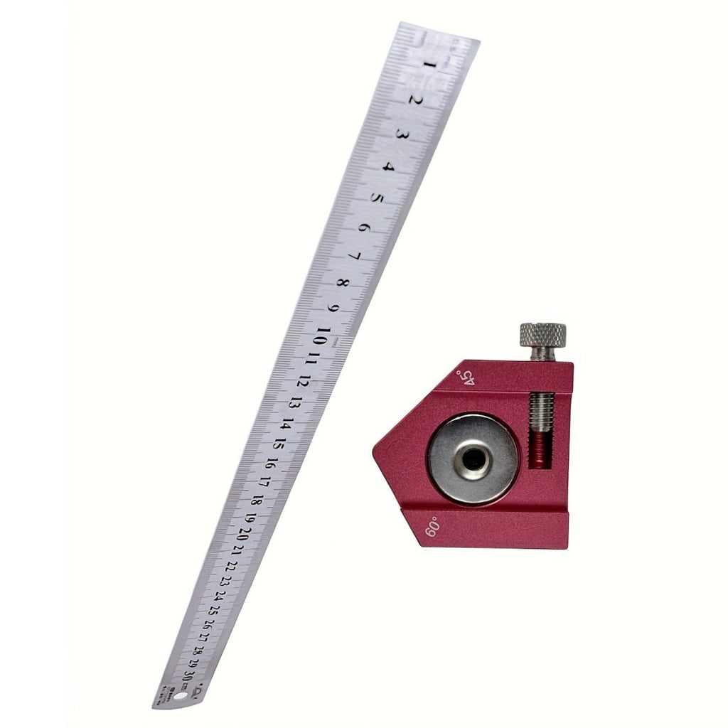 EXCIXING Clear Scale Aluminium Angles Ruler Tool for Accurate ...