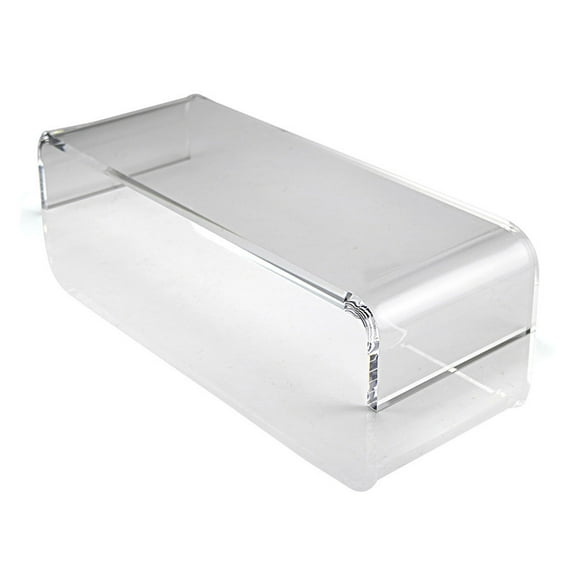 EXCIXING Durable Tabletop Computer Monitor Acrylic Riser Screen Stand Clear PC Riser