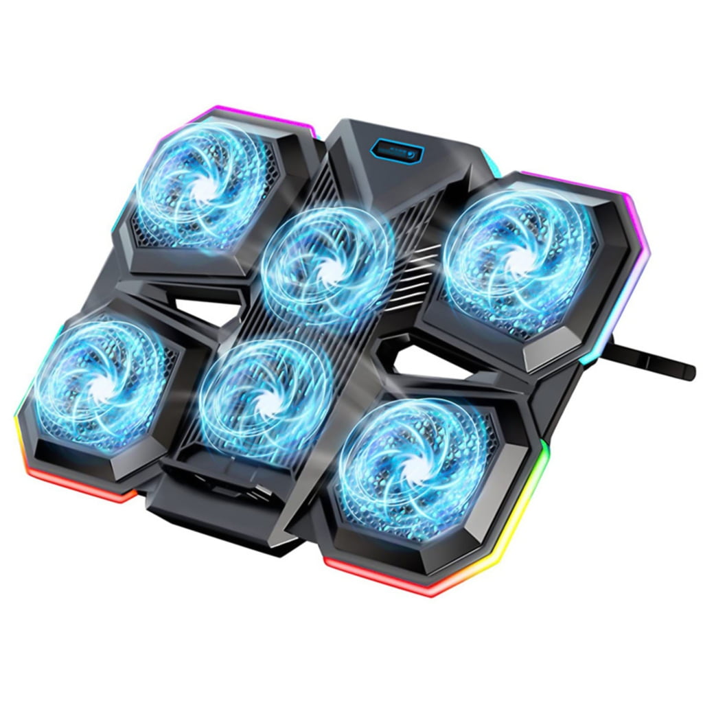 EXCIXING Laptop Cooling Pad Cooling Stand with 6 Cooling Fans Quiet