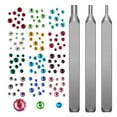 EXCIXING Metal Stamping Punches Kit 3x Jewelry Metal Stamping Tool for
