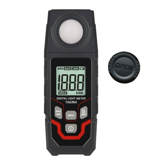 EXCIXING Multifunctional Light Meter Tester for Indoor Outdoor Use Precise Illumination Assessment and Analysis with Large Screen