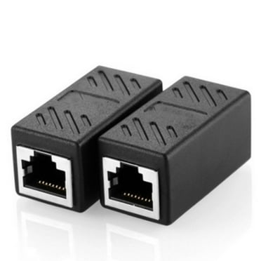 EXCIXING RJ45 Connector to Female CAT6 Ethernet Adapter Network Extender Coupler