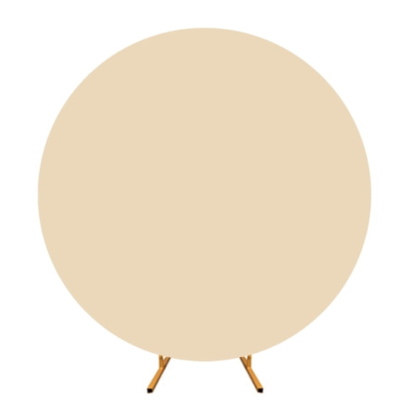 EXCIXING Round Arch Stand Cover with Elastic Bands Backdrop Cover Ceremony Decoration