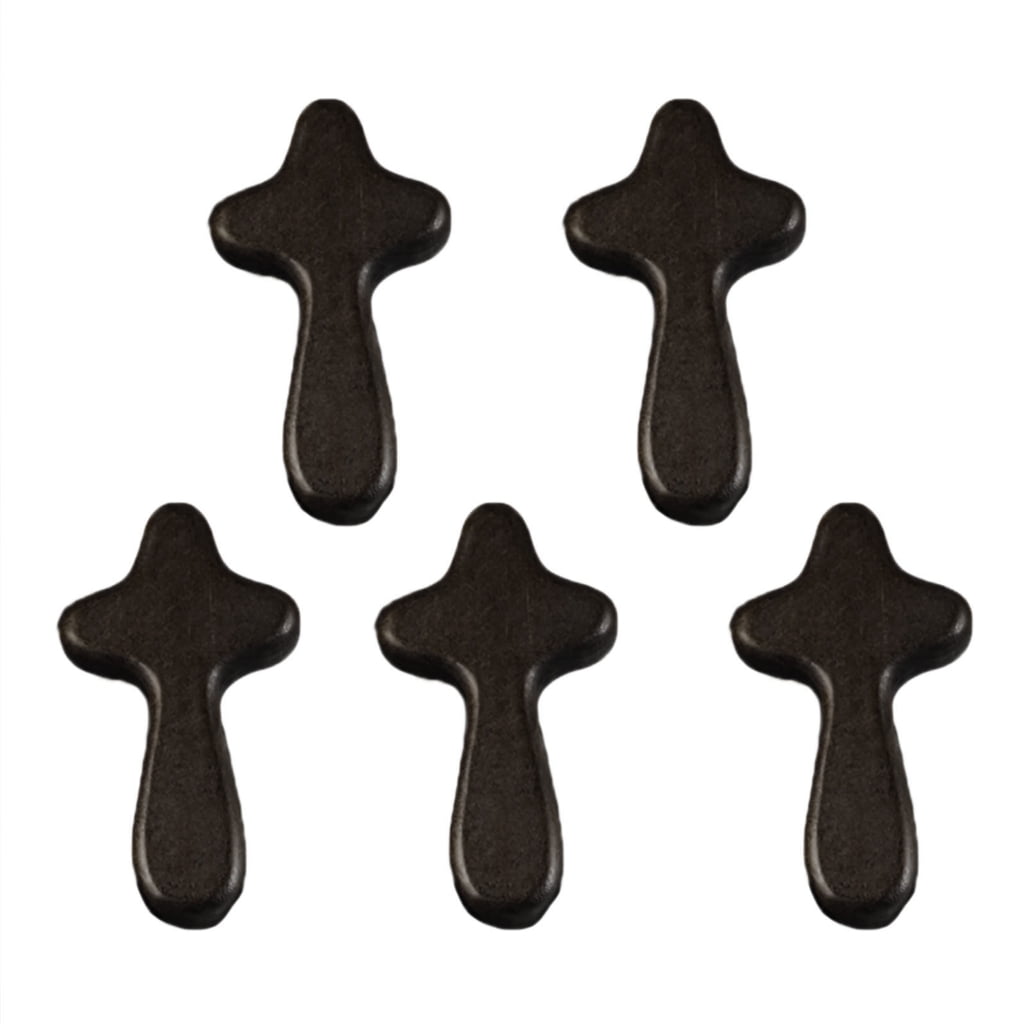 EXCIXING Set of 5 Handheld Wood Pocket Crosses for Prayer and ...